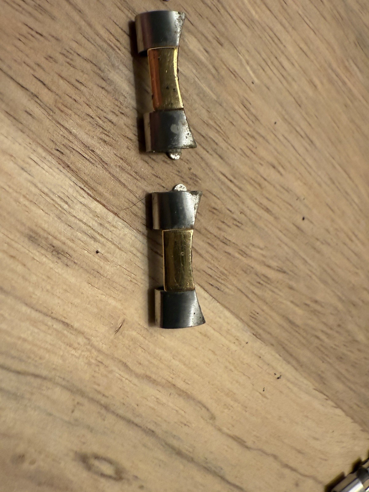 Rolex 18K & SS Oyster bracelet End links 401B for Submariner Factory Watch Part