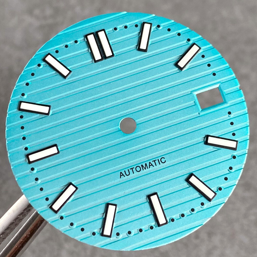 40mm Stainless Steel Square Watch Case 10ATM Dive Case Fit NH35 NH36 Rubber Band