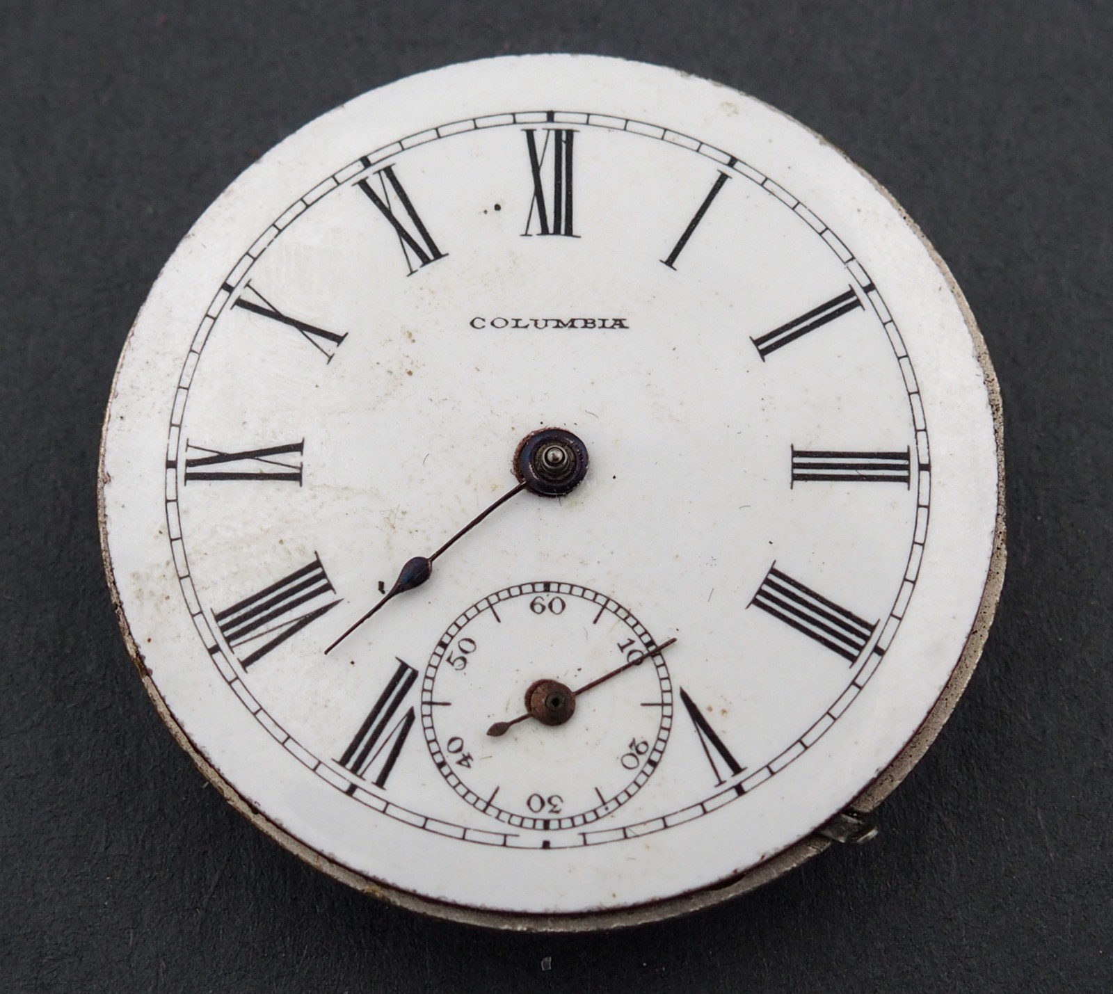 New York Standard 6s 7J HC Grade 44 Columbia Pocket Watch Movement Parts #F276
