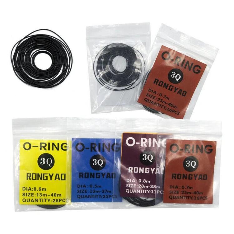 0.5 0.6 0.7 0.8mm Gasket Sealing O-Ring Watch Back Cover 13-40mm Rear Seal Ring