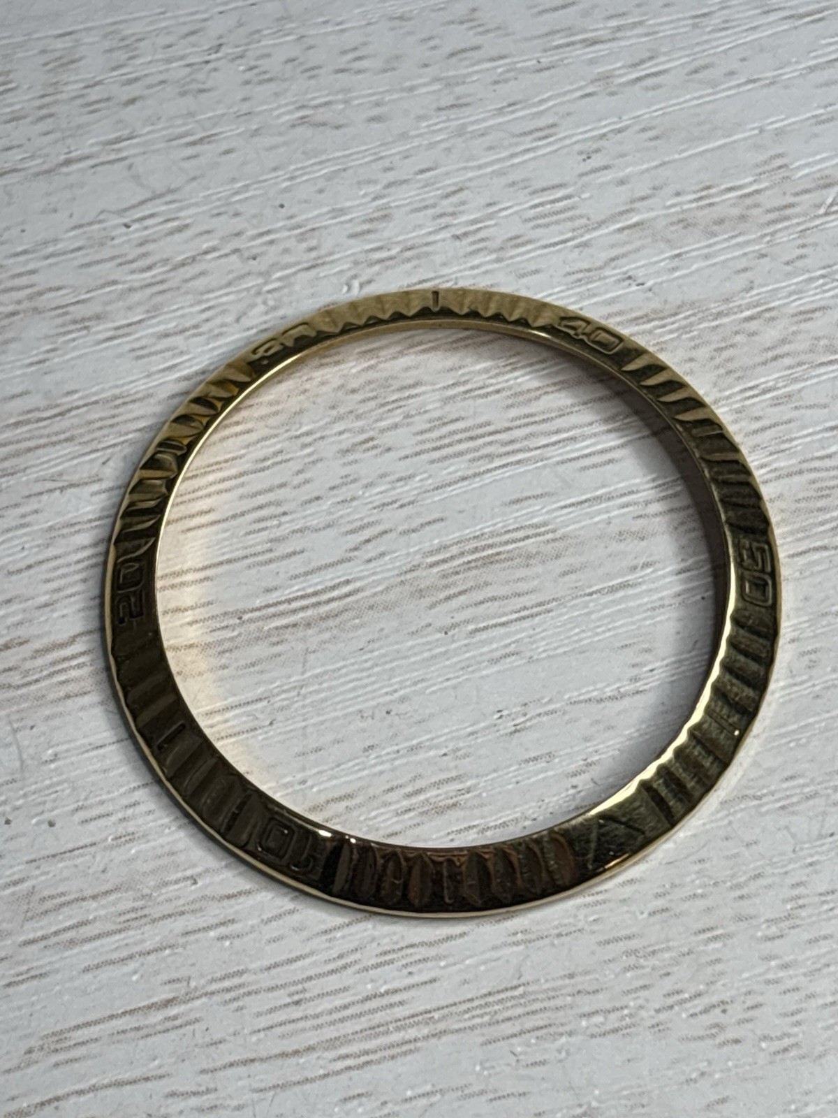 Genuine Rolex 116263 Datejust Turn-O-Graph Bezel, 18K Solid Gold, POLISHED