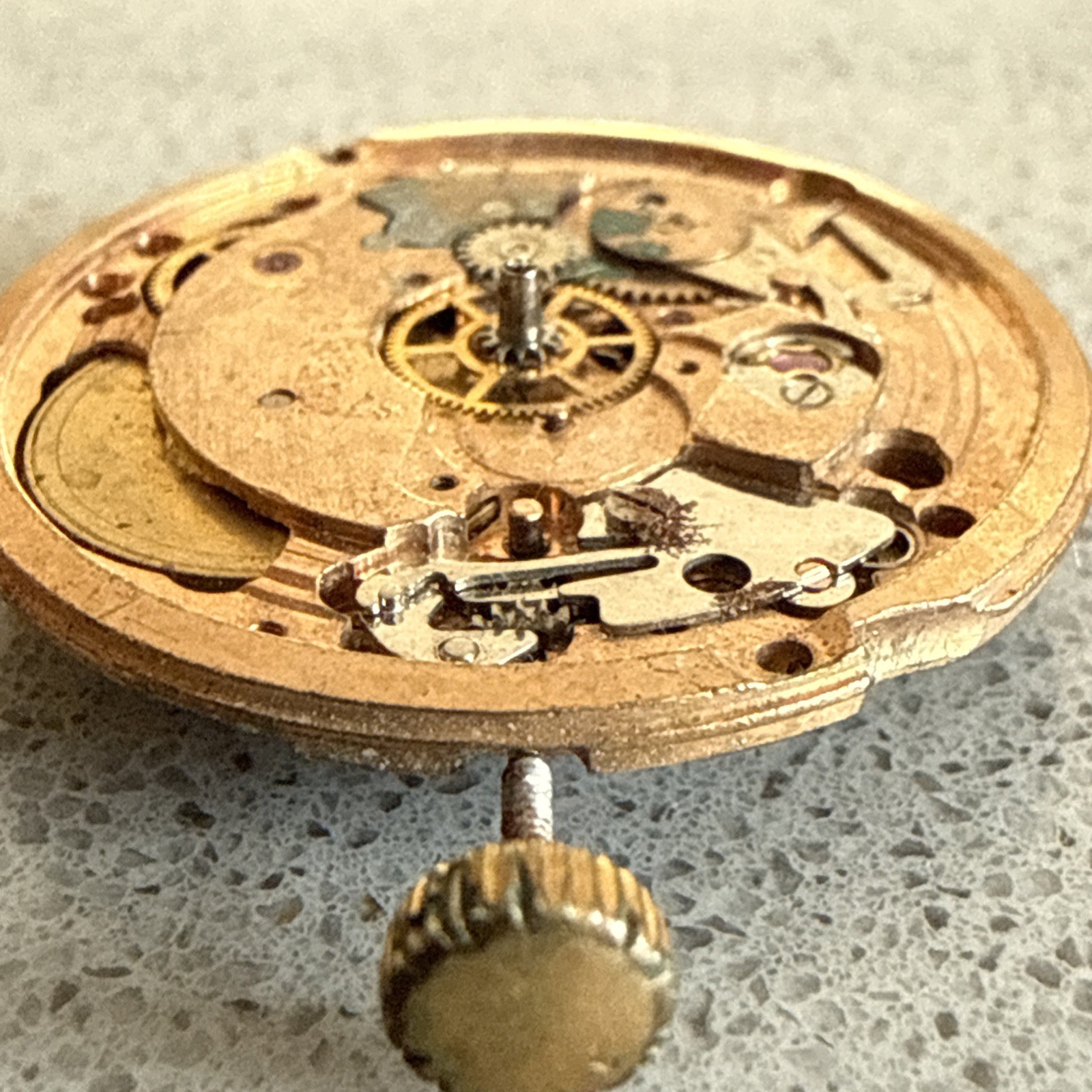 Vintage Swiss 25 Jewel Automatic Watch Movement 26mm Spares Repair