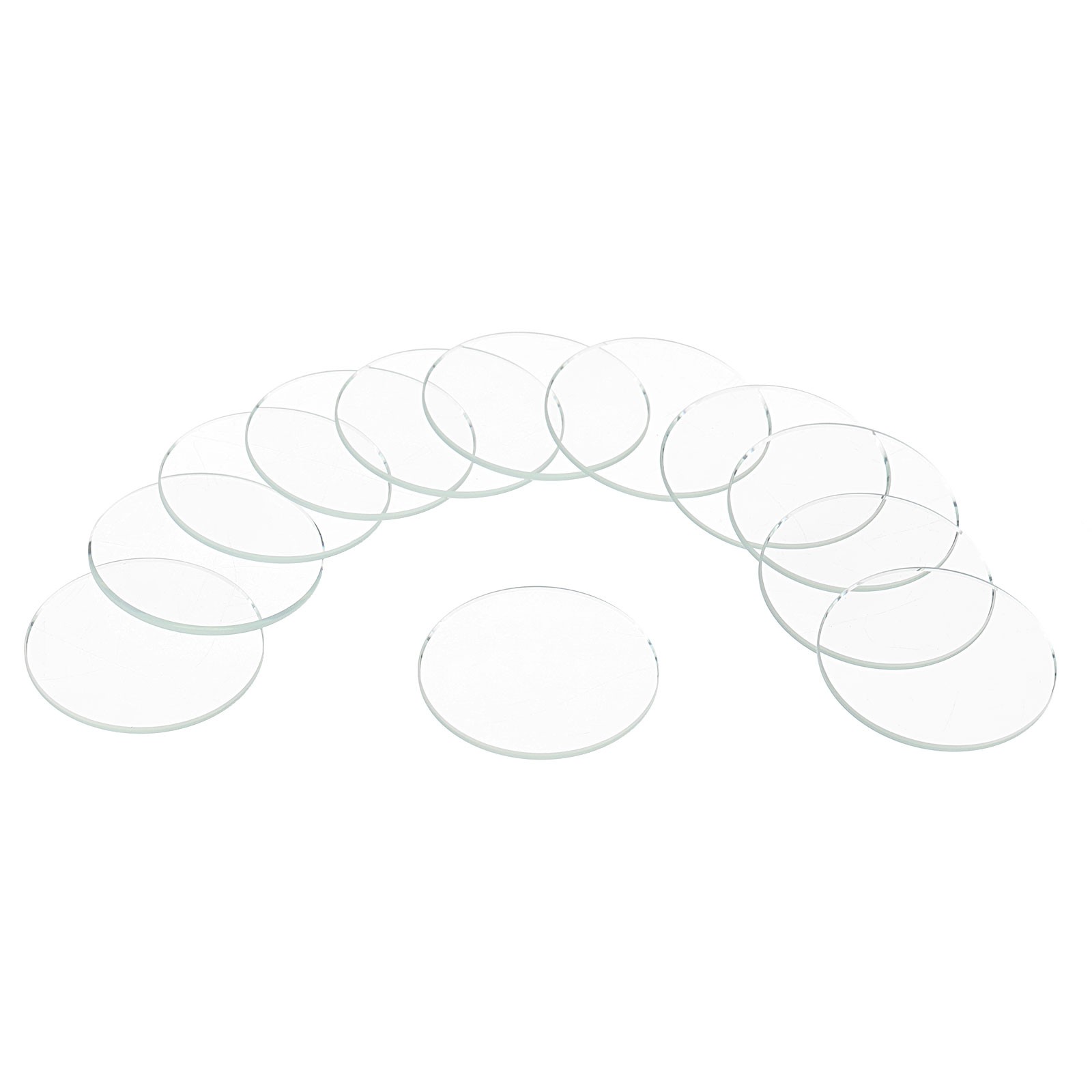 12pcs Watch Crystal Glass Lens 26mm Flat Round Glass Watch Face Crystals Lens