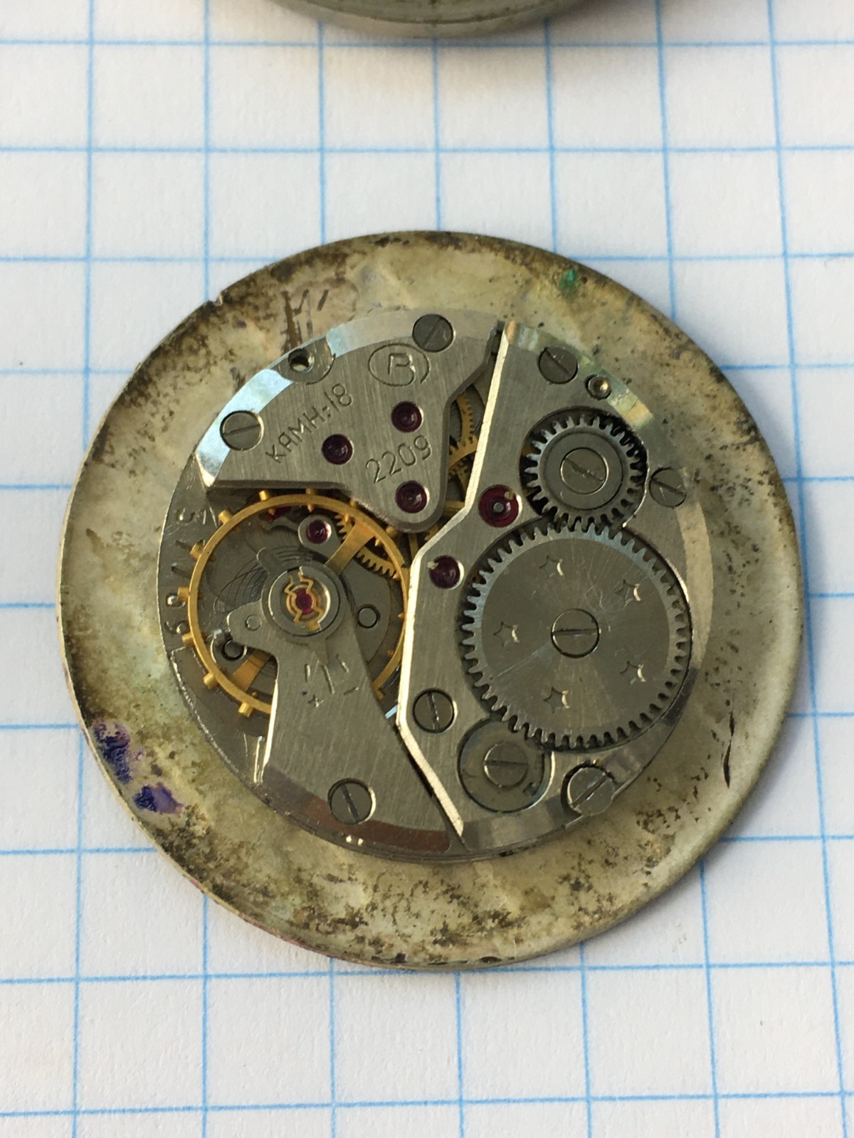 MOVEMENTS (10pcs) FOR MENS WRIST WATCH Raketa Vostok etc. USSR for parts