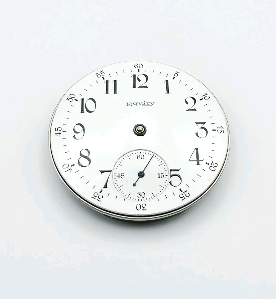 Vintage Equity Waltham 7 Jewels Mechanical Pocket Watch Movement For Repair