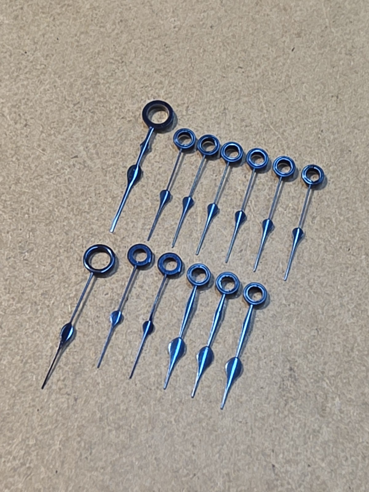 Lot Of 13 Mixed American Pocket Watch Spade Hour Hands-18s×2, 16s×11