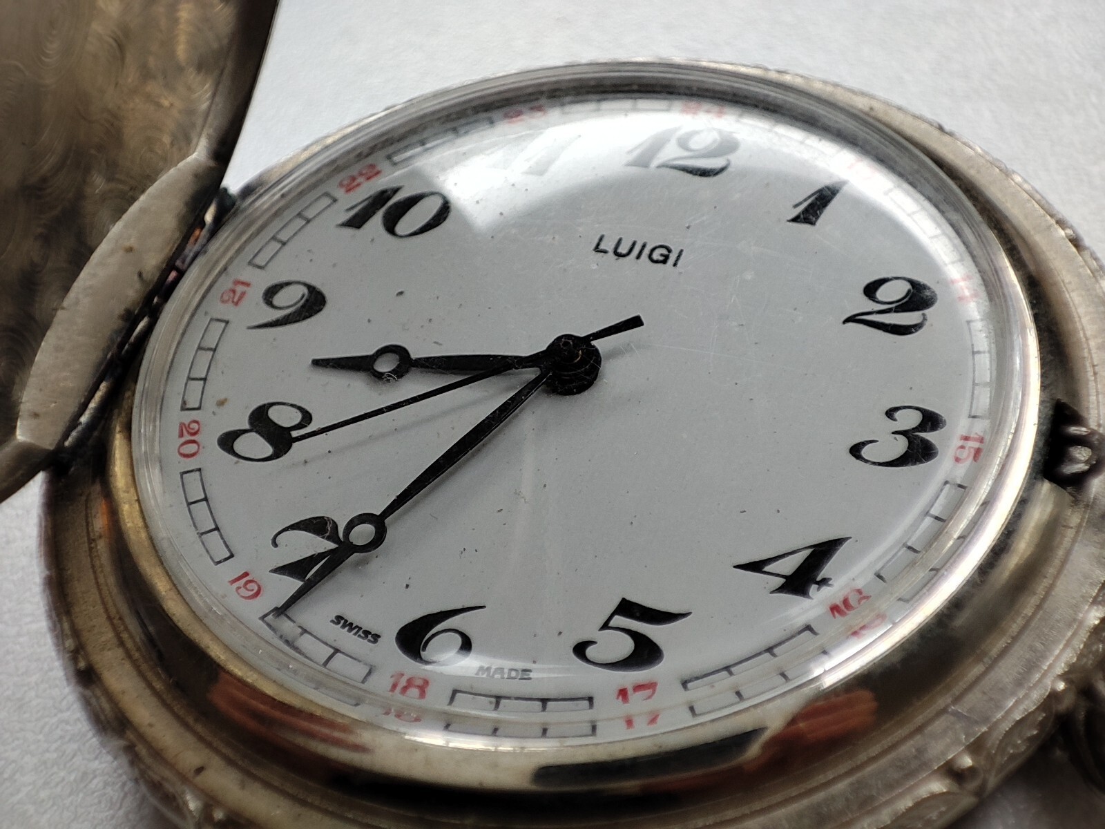 plowing horses working in the field pocket Watch 420 movement 48.7 mm for parts