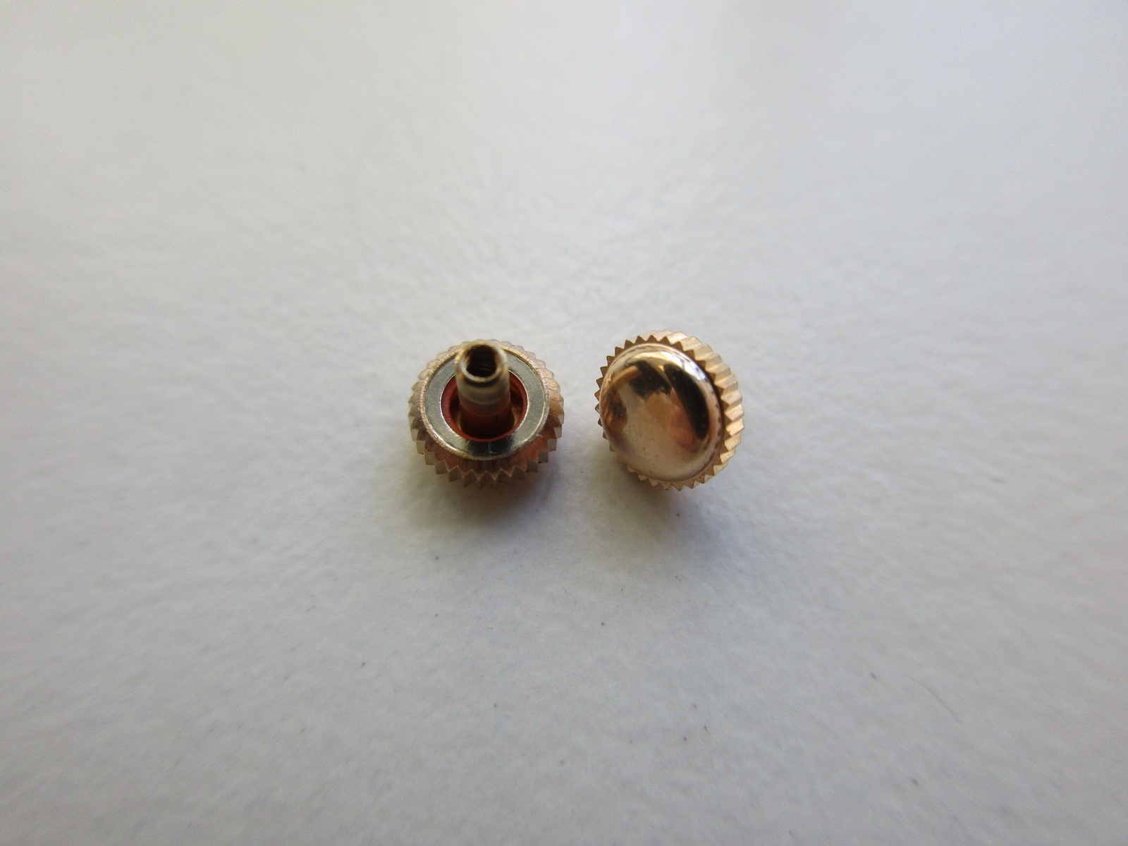 Rosé plated “long post” ø 5.0 mm – stem thread 1.1 mm -tube 2.5 mm watch crowns