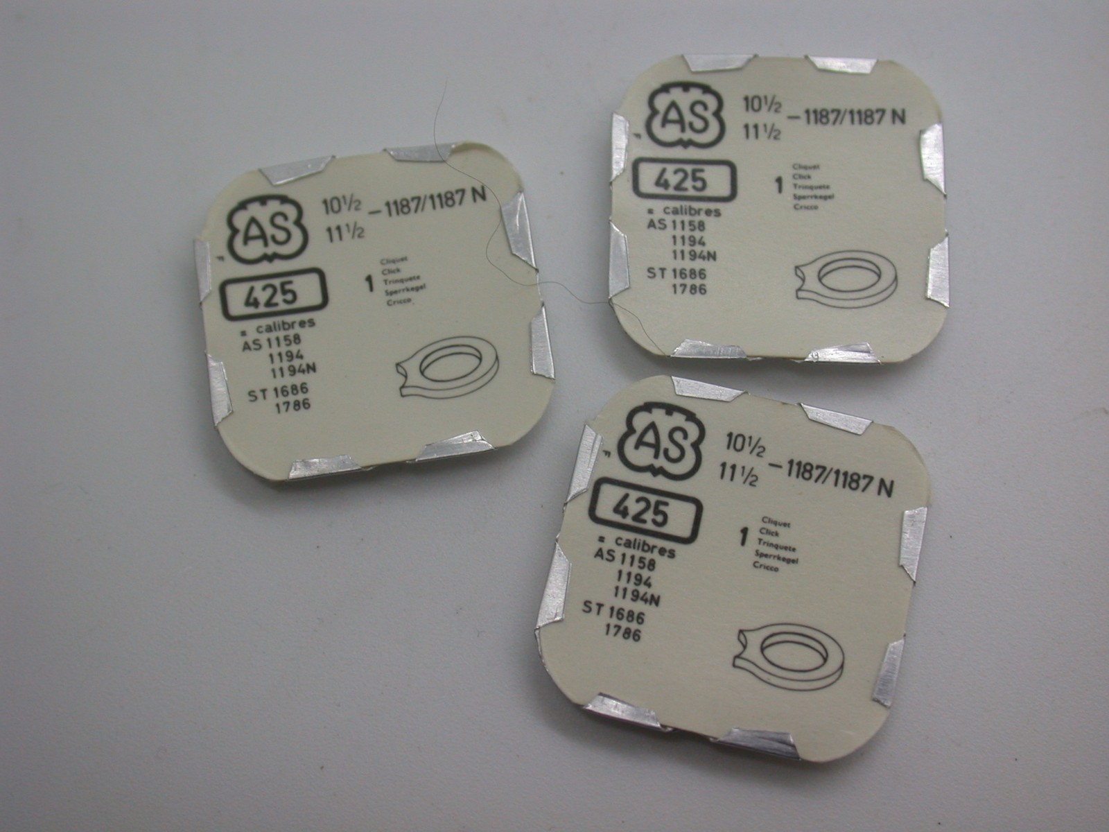 AS Watch Part #425 Calibre 1187/1187N Click Watch Repair Part New