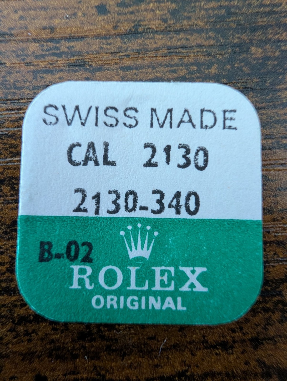 ROLEX- THIRD WHEEL – FACTORY SEALED-CAL 2130 PART 2130-340
