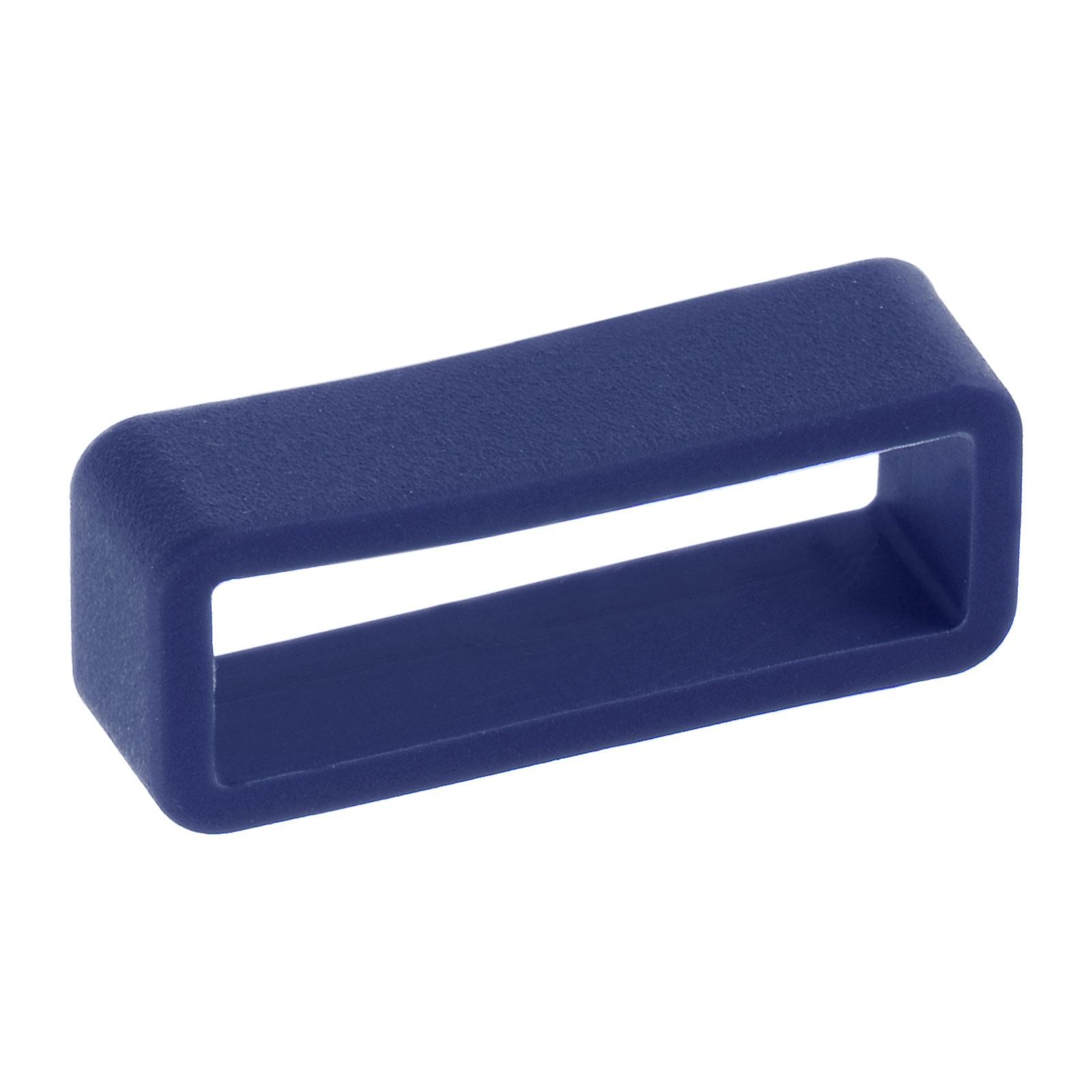 Watch Band Strap Loops Silicone for 22mm Width Watch Band, Deep Blue 4 Pcs