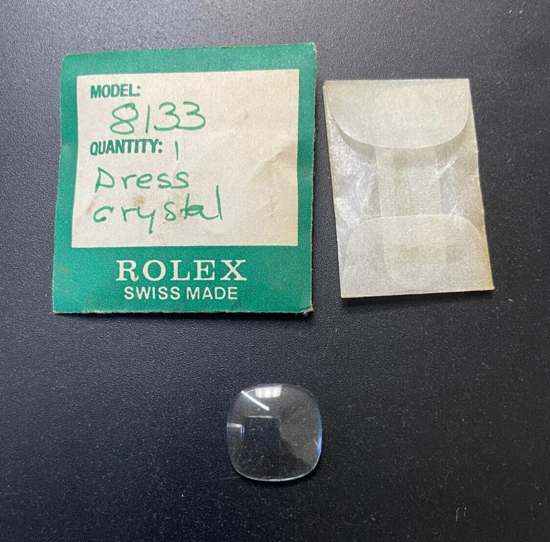 Rolex Watch Part #8133 1-Dress Crystal sold as-is NOS