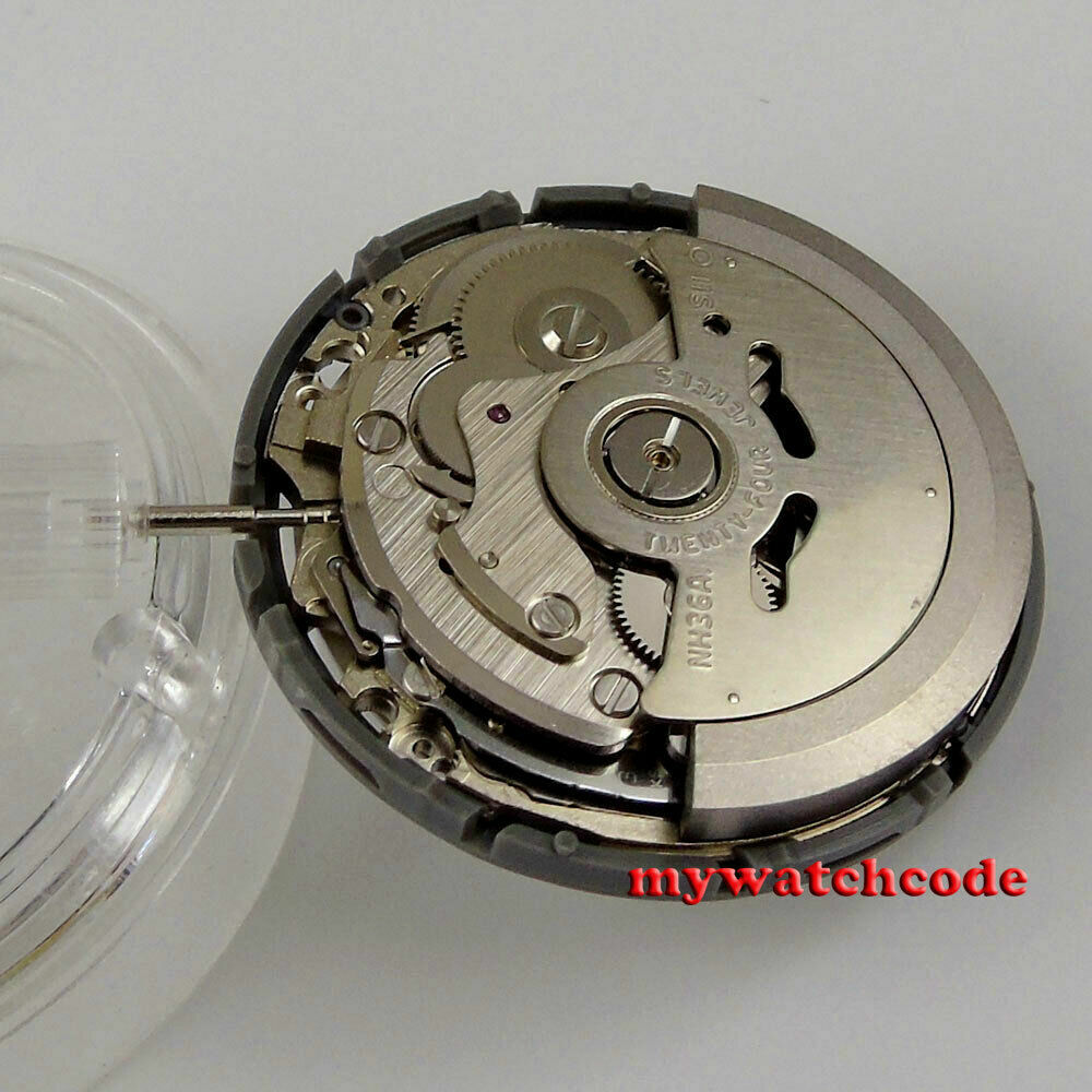 24 jewels Japan NH36A white automatic mechanical movement 3 & 3.8 o’clock crown