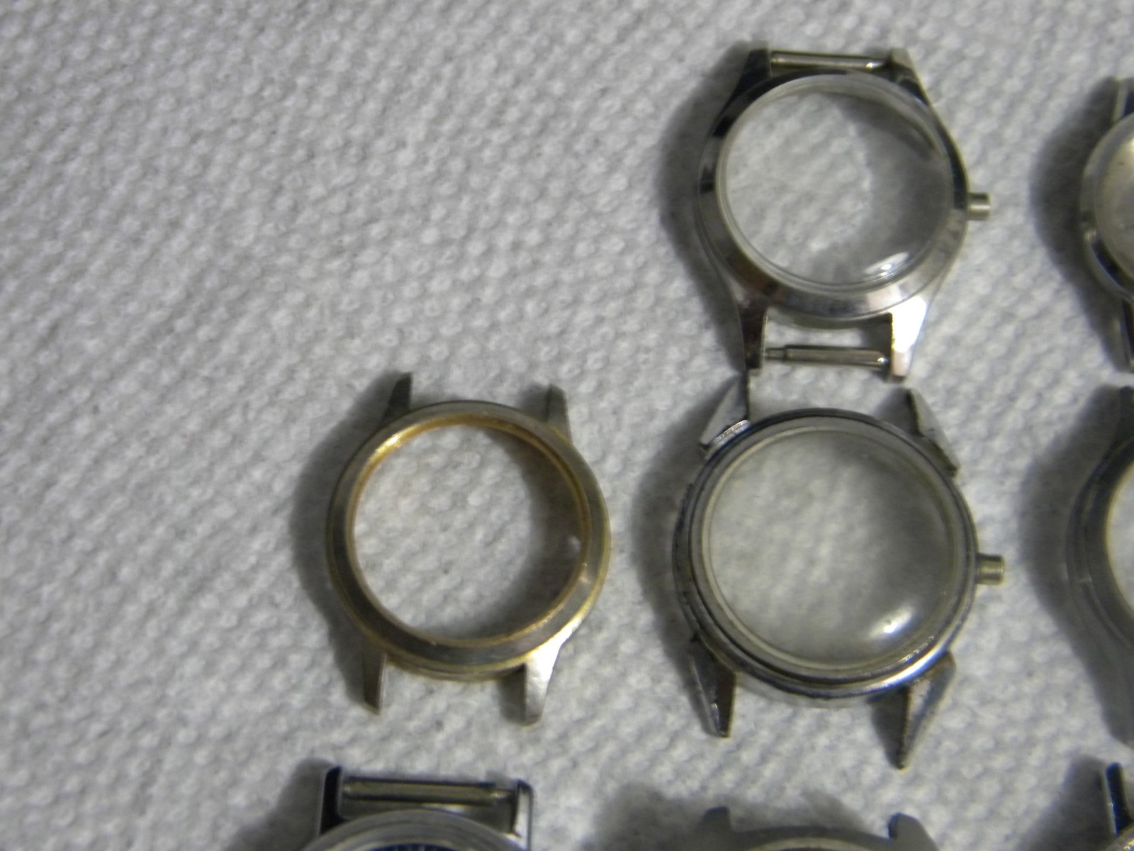 Lot of Ladies Mostly Stainless Steel Wrist Watch Cases Watches and Partial Cases