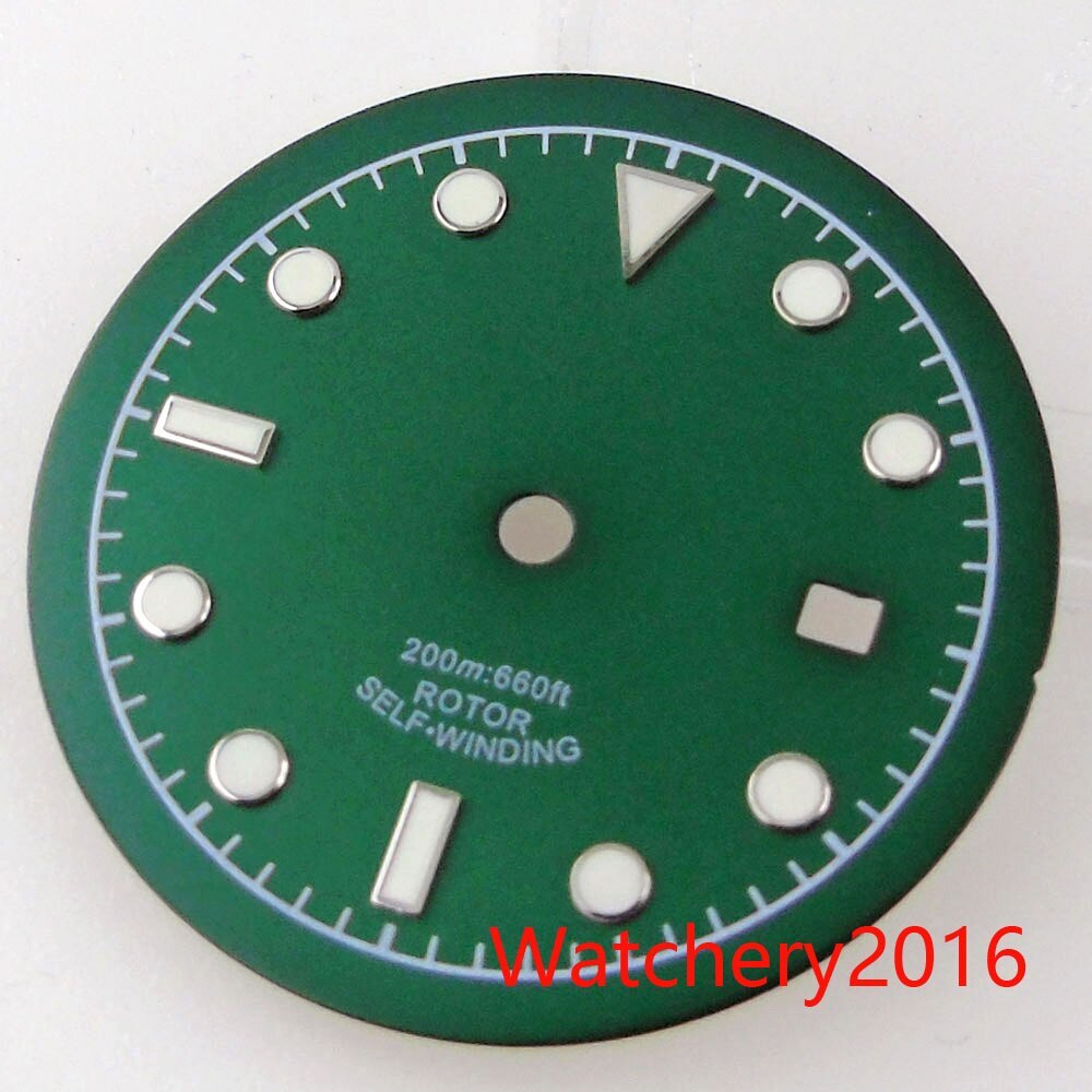 33.5mm Bliger Sterile Watch Dial Hands Fit For NH35 Miyota 8215 DG Date Window