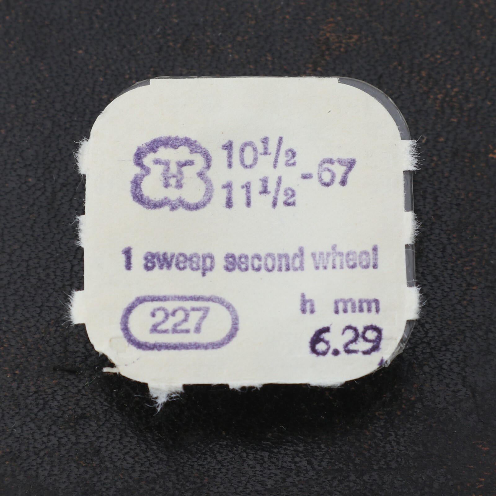 NOS Genuine FF 67, 73 Watch Part #227 Sweep Second Wheel New Old Stock (C15D22)