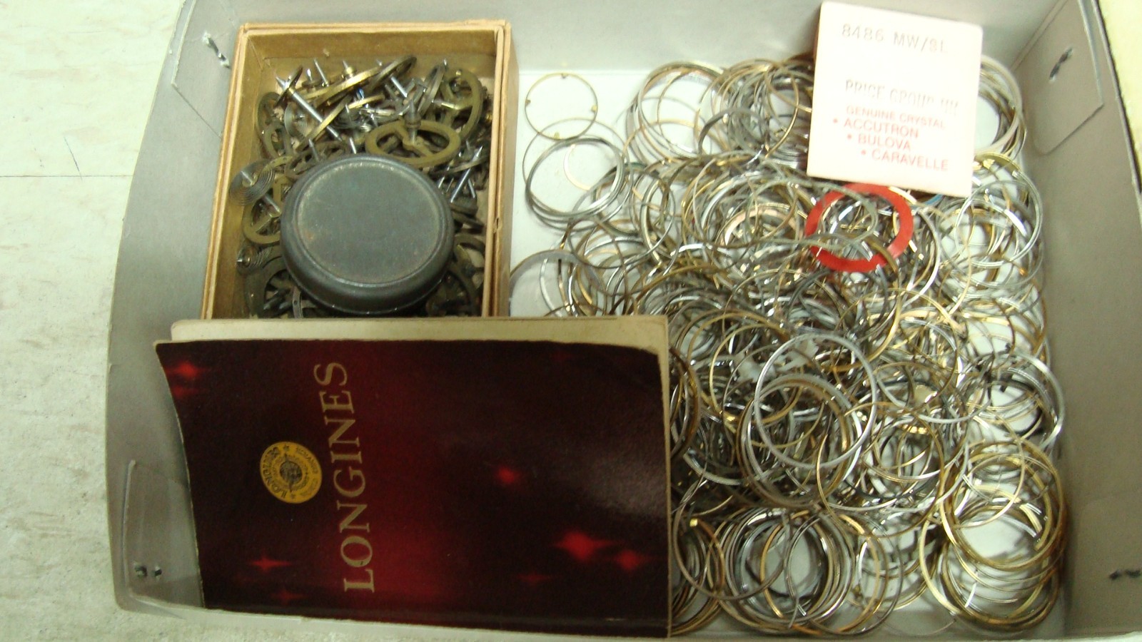 LOT VINTAGE WATCH PARTS