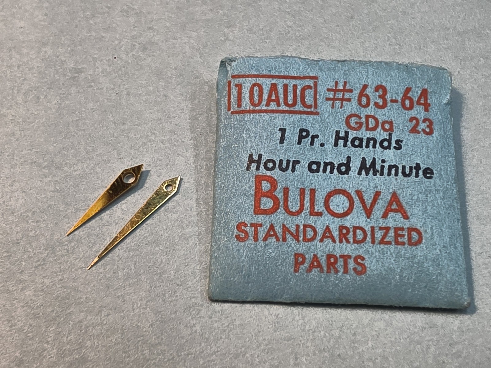 Set Of Factory NOS Bulova 10AUC 63-64 GDa 23 Dauphine Hands 80/130