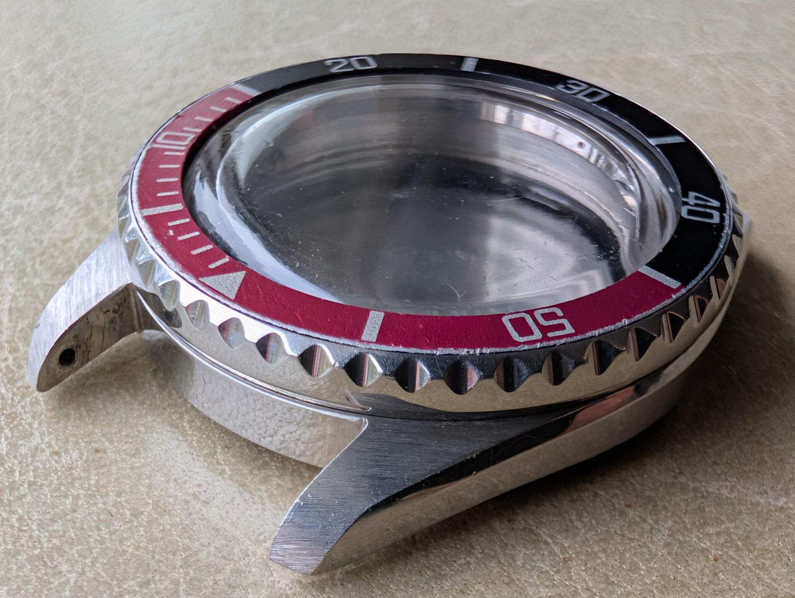 Vintage 1980 Bulova Caravelle Quartz ‘892887’ Diver CASE/BEZEL/INSERT/CRYSTAL
