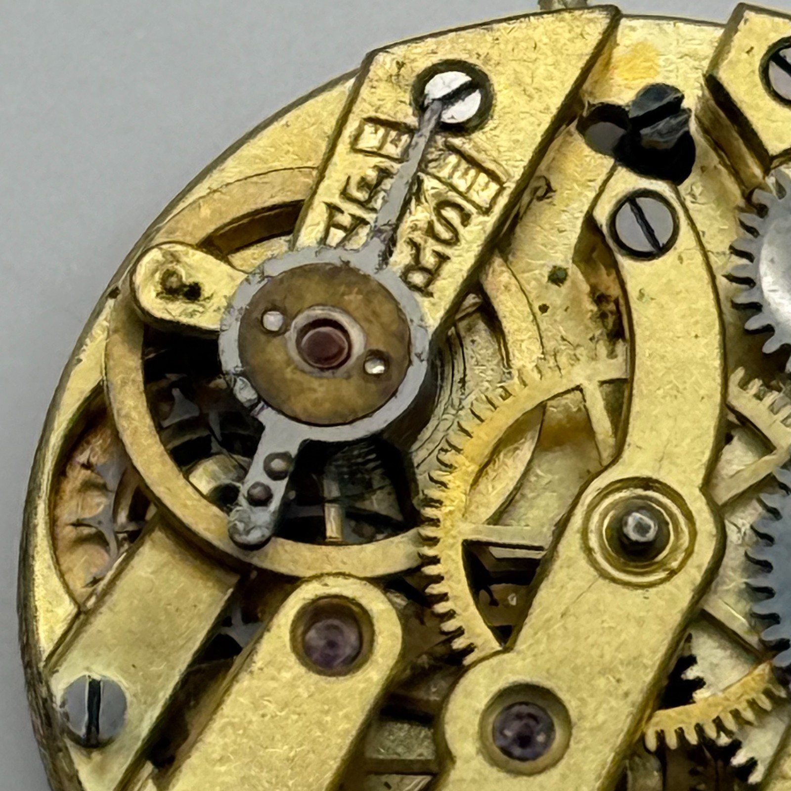 James Walker London Watch Movement Swiss Manual Wind Vintage Parts Repair 23.3mm