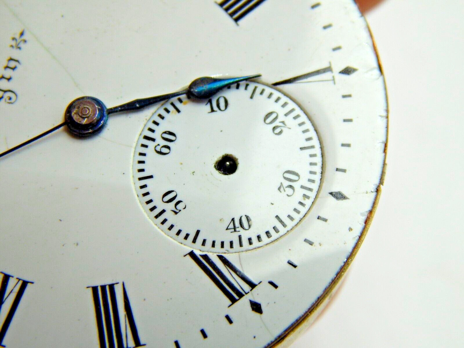 Antique Pocket watch movement Elgin grade 220 M6 16 size 15 jewel circa 1901