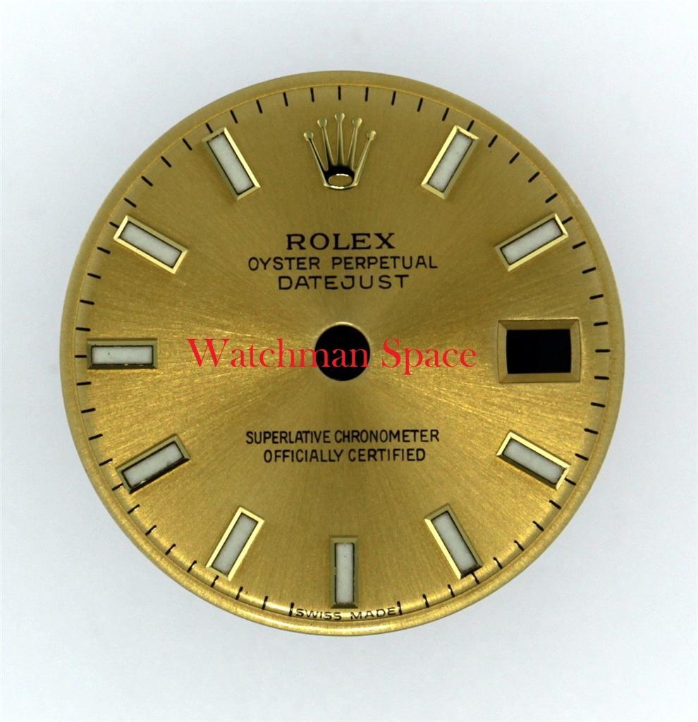 Factory Lady Rolex Datejust 69163 69178 Champagne Luminous Stick Dial 2Tone #F27