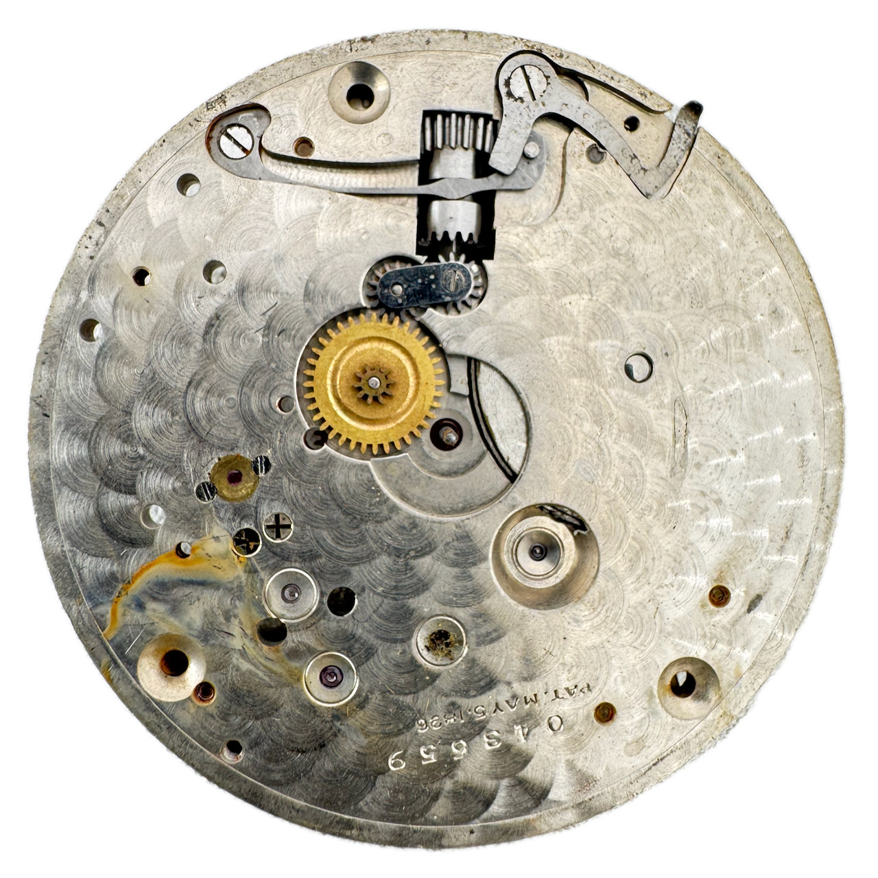 Antique 16s 1913 Hamilton Private Label Mechanical Pocket Watch Movement USA 978
