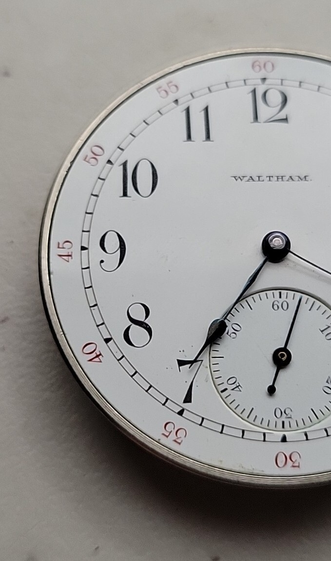 Model 1894 Waltham Gr 250 Size 12 Pocket Watch Movement For Repairs