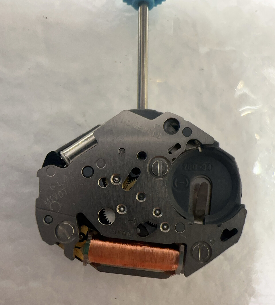 Watch Spare Part 2 Hands With Sub-Second Miyota 6L45 Quartz Movement