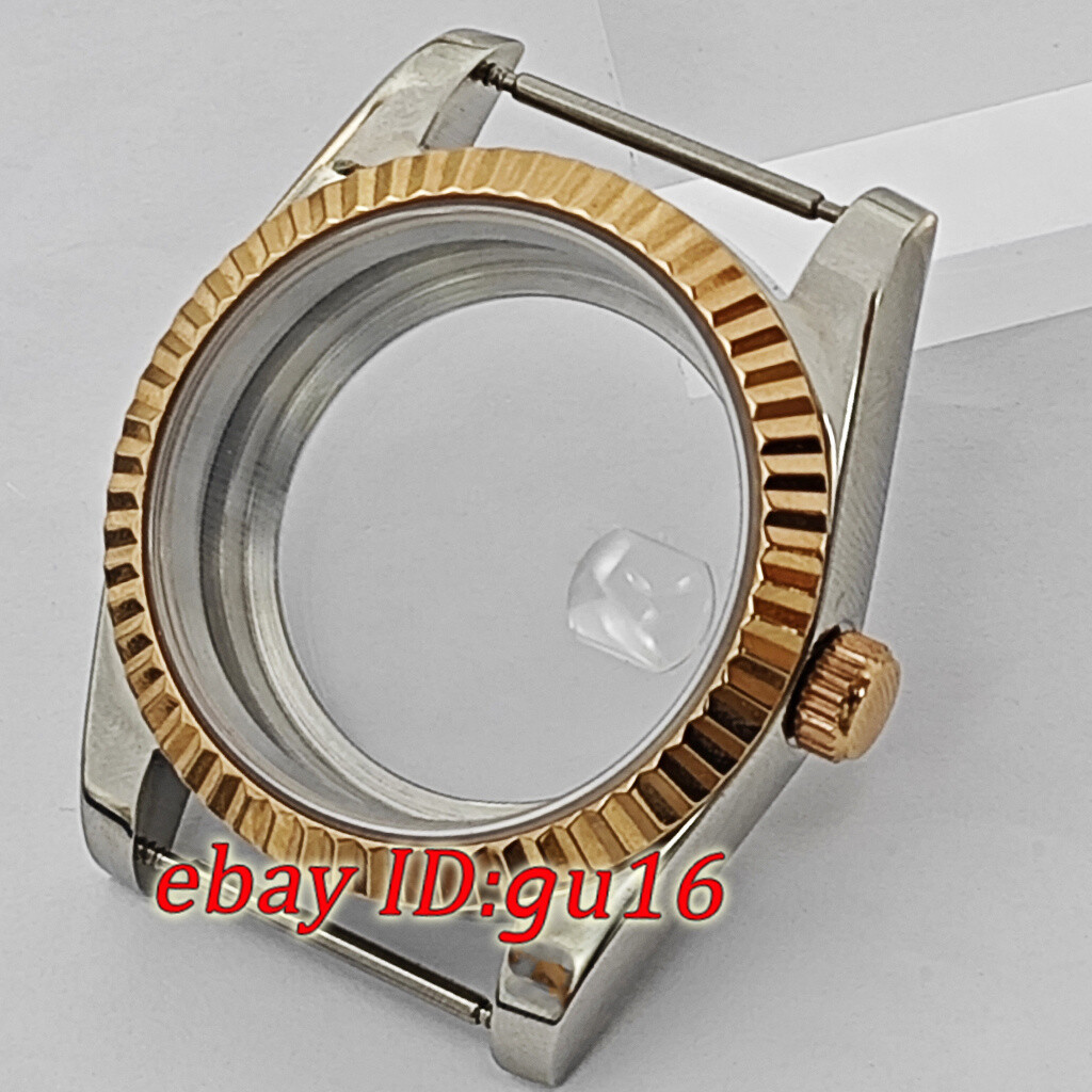 36mm 39mm watch case rose gold silver fit NH35 Miyota 8215 ETA 2824/2836 DG2813