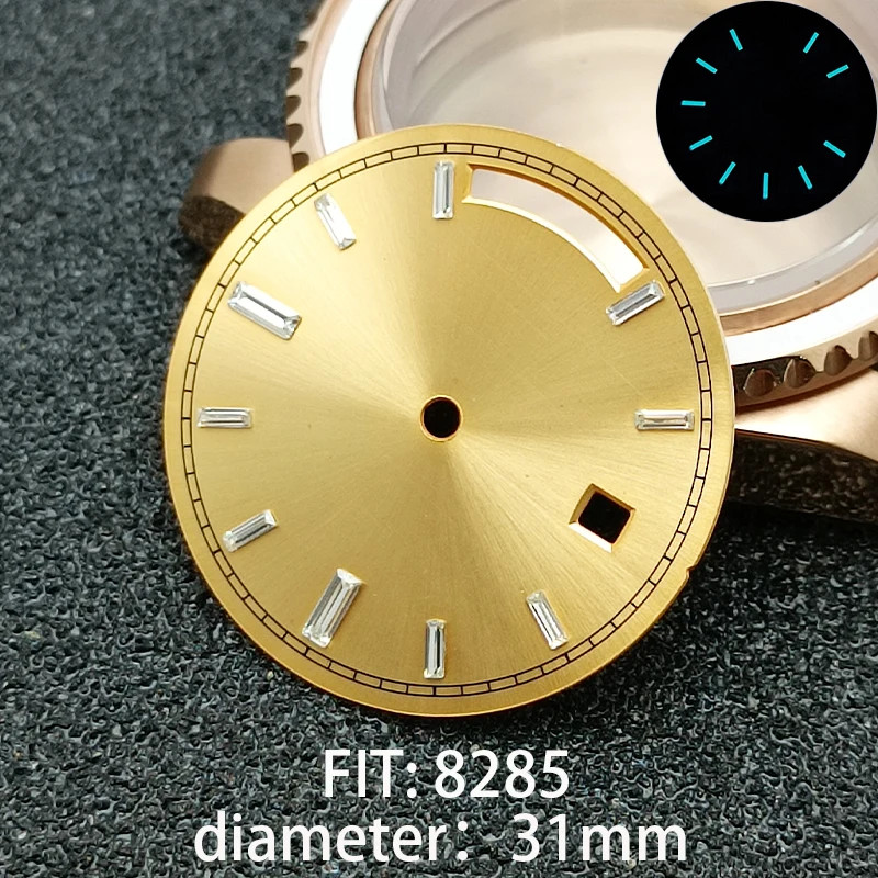31MM DIAMETER SINGLE DATE STERILE WATCH DIAL MODIFIED DIAL for 8285 MOVEMENT ACC