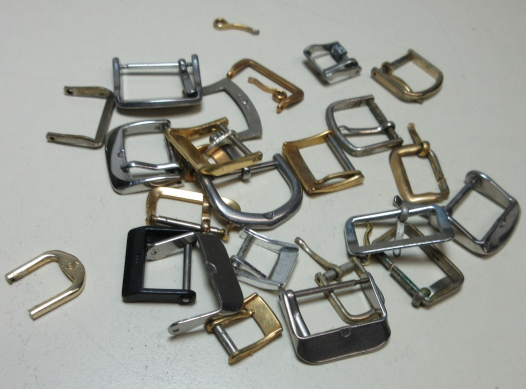 LOT WATCH BAND BUCKLES CLOSER CLASP WATCHMAKER REPLACEMENT PARTS #96