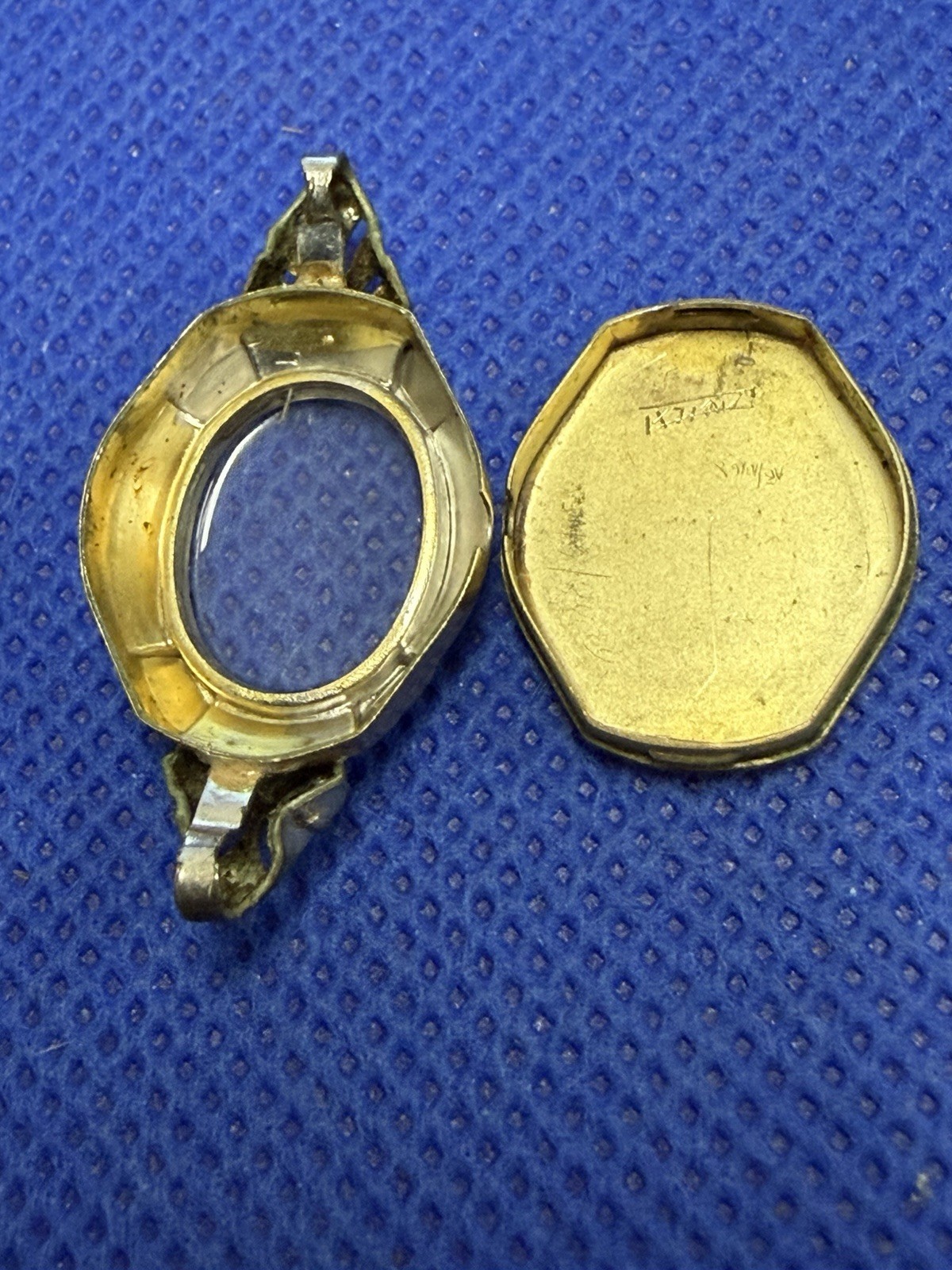 VINTAGE RARE BULOVA M1 LADIES 10K TWO TONES GOLD FILLED WRIST WATCH CASE ONLY