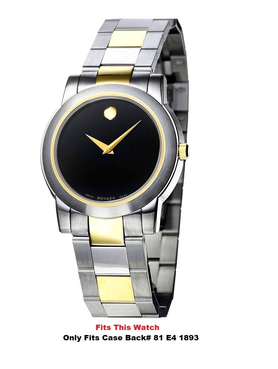 Movado Junior Sport Mens Two Tone Watch 1/4 Band 0605107