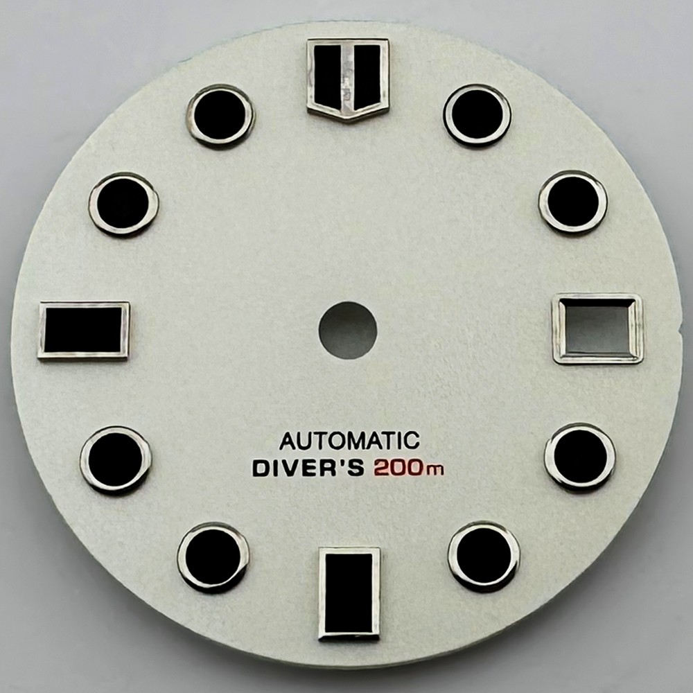 28.5mm Dial Fit NH35 Movement 3/3.8 O’clock Crown White Black Gray Watch Parts
