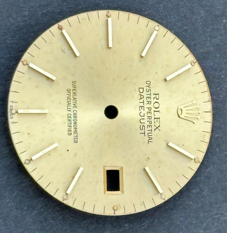 Vintage Rolex Oyster Perpertual Datejust Watch Dial For 36mm Case 16013 16233