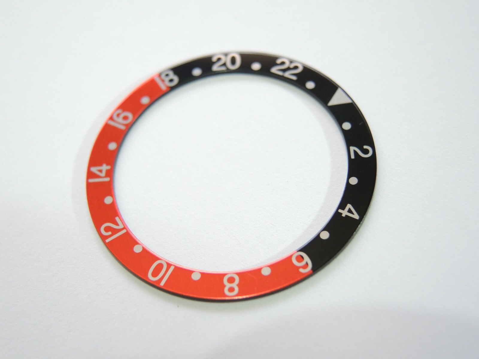 NEW BEZEL INSERT 33.5MM COKE GMT VINTAGE FONT MEDIUM DIVERS SKX013 (7S26-0030)