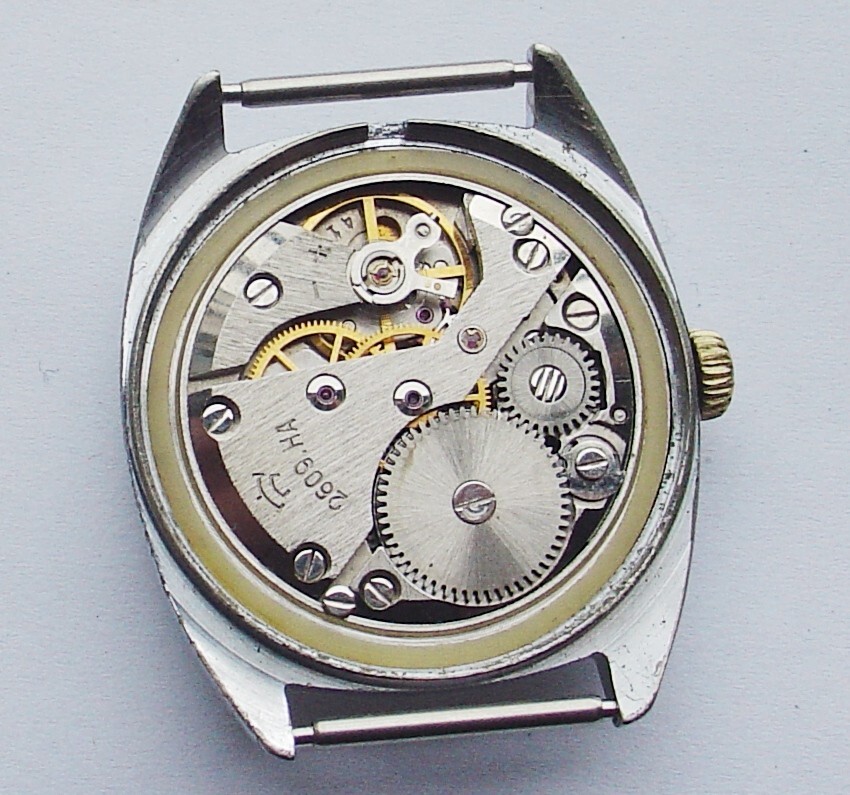 Rare Vintage Raketa Russian Soviet watch mov 2609.HA White Dial USSR SERVICED