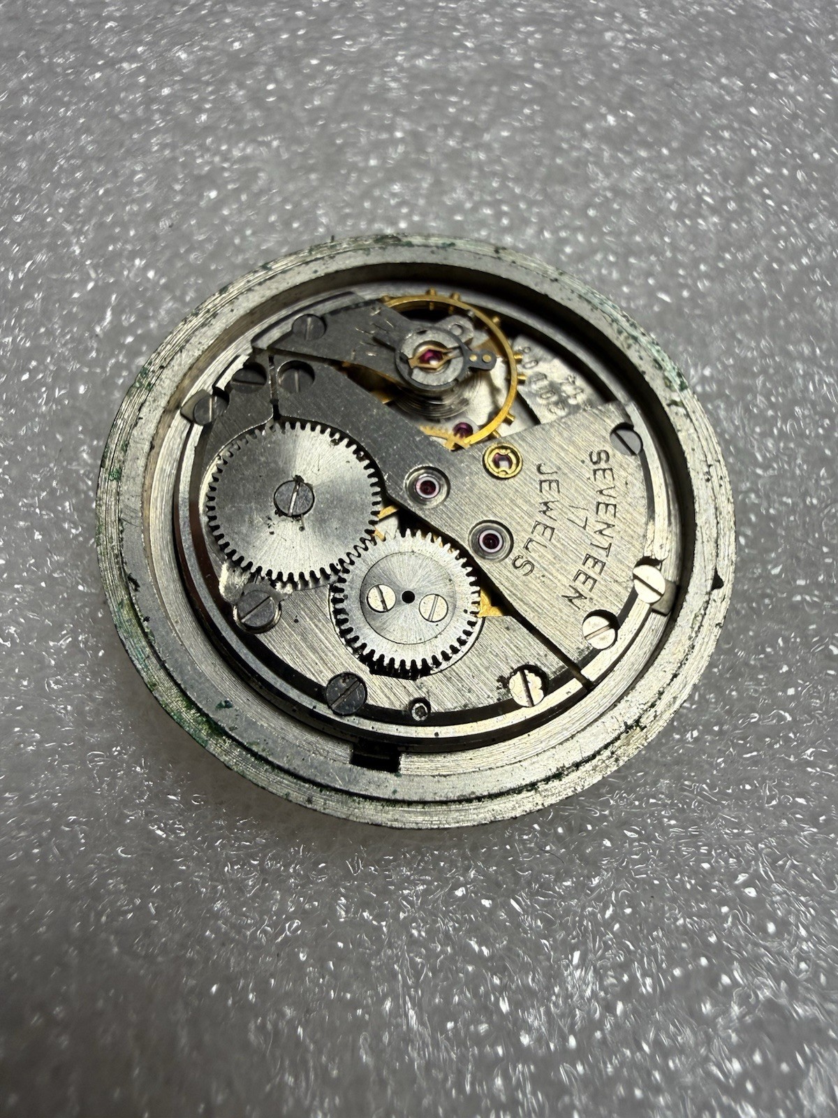 VINTAGE USSR Watch Movement POLJOT Cal. 2414 plus Dial. For Parts