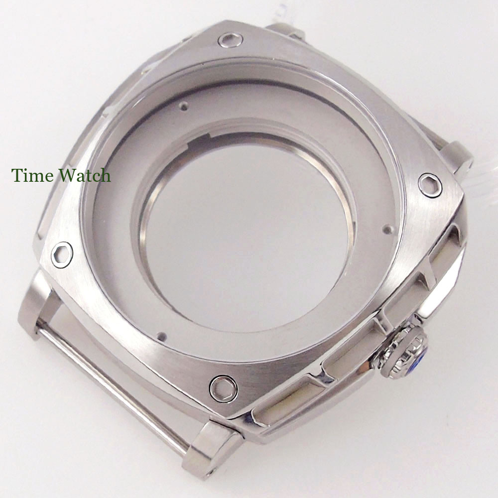 47.5mm Sapphire Square Watch Case 316L For Miyota 8215 821A 8205 DG 2813 3804