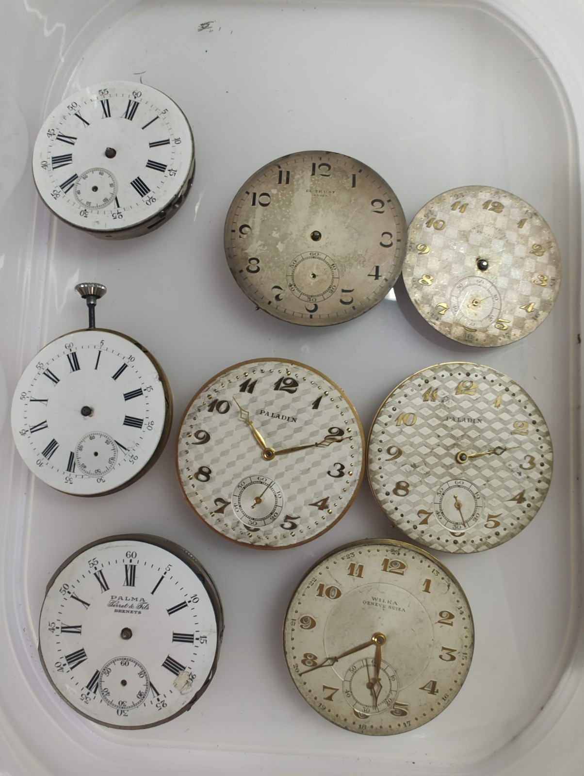 Vintage Lot of Antique Swiss Pocket Watch Movements & Dials – Wilka, cronometre