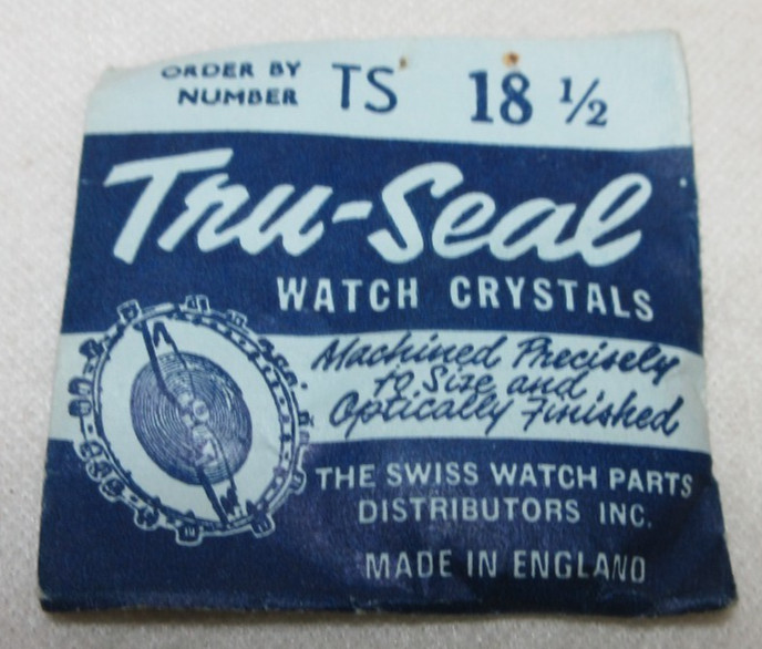 TRU-SEAL WATCH CRYSTAL TS 18 1/2 WATCHMAKER REPLACEMENT PART #198