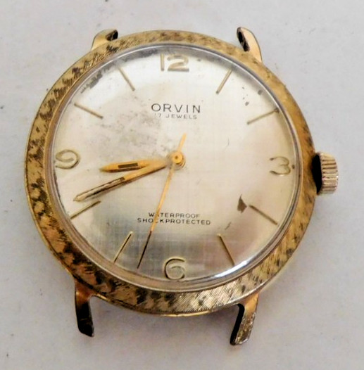 ST 1686 ORVING WATCH RUNNING 17 JEWELS FOR PARTS or REPAIR. USED