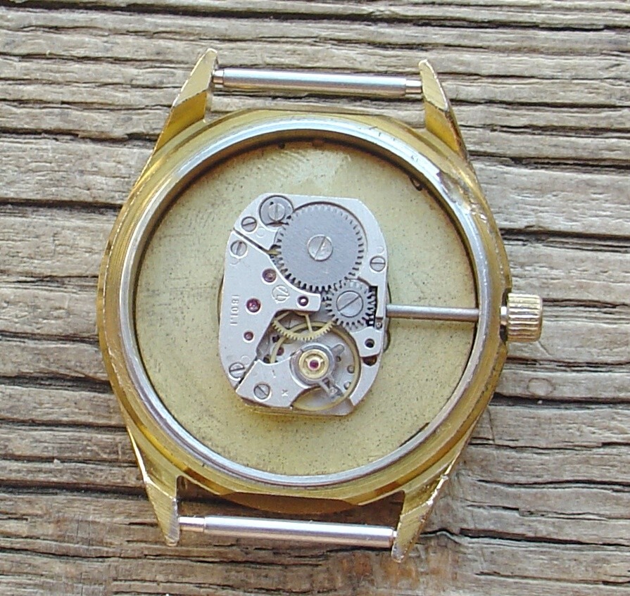 Vintage Mens watch Luch Belarus (USSR) Black Dial