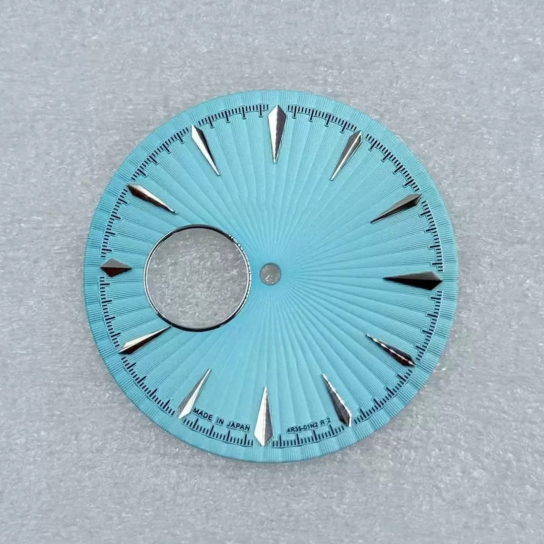 35mm Skeleton Watch Dial Open Heart Radiating Pattern Fit Auto Mod