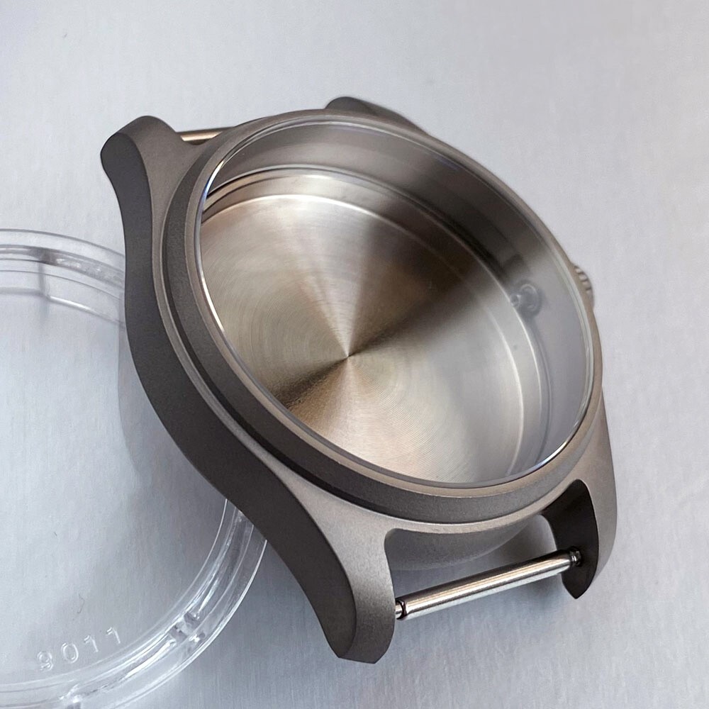Pilot 39mm Sapphire 20ATM Titanium Watch Case For NH35 NH36 ETA2824 Miyota 8215