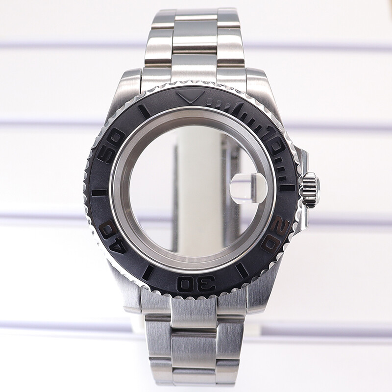 40mm Watch Case Oyster Strap Yacht Ceramic Ring For Seiko Nh35 36 Eta2824 8215