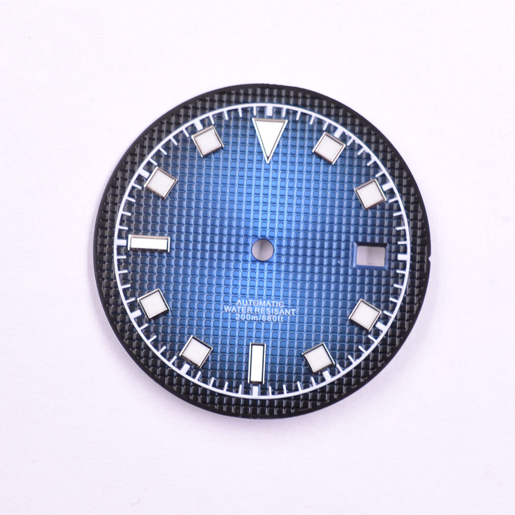 33.5mm Green Luminous Watch Dial Fit for NH35/35A NH36/36A Movement