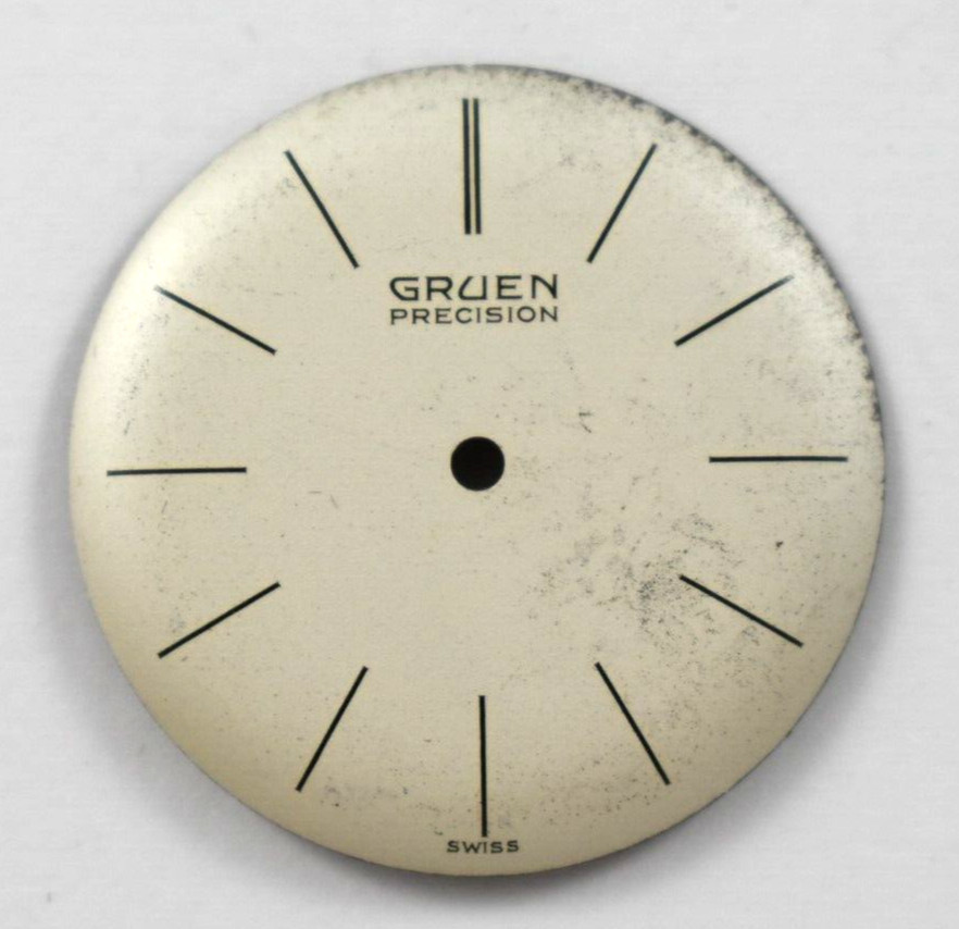 Vintage Gruen Precision Wrist Watch Dial 27.50mm lot.wp
