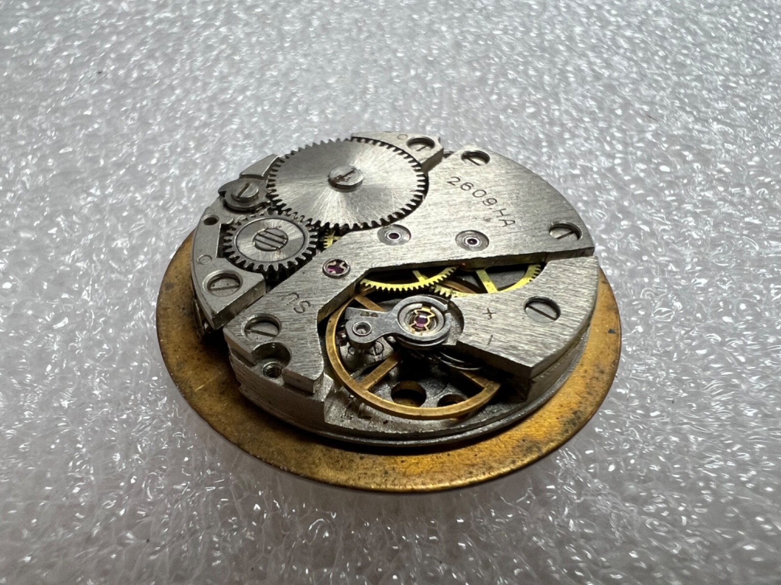 Watch movement USSR Raketa Cal.2609.НА plus Dial.For parts.